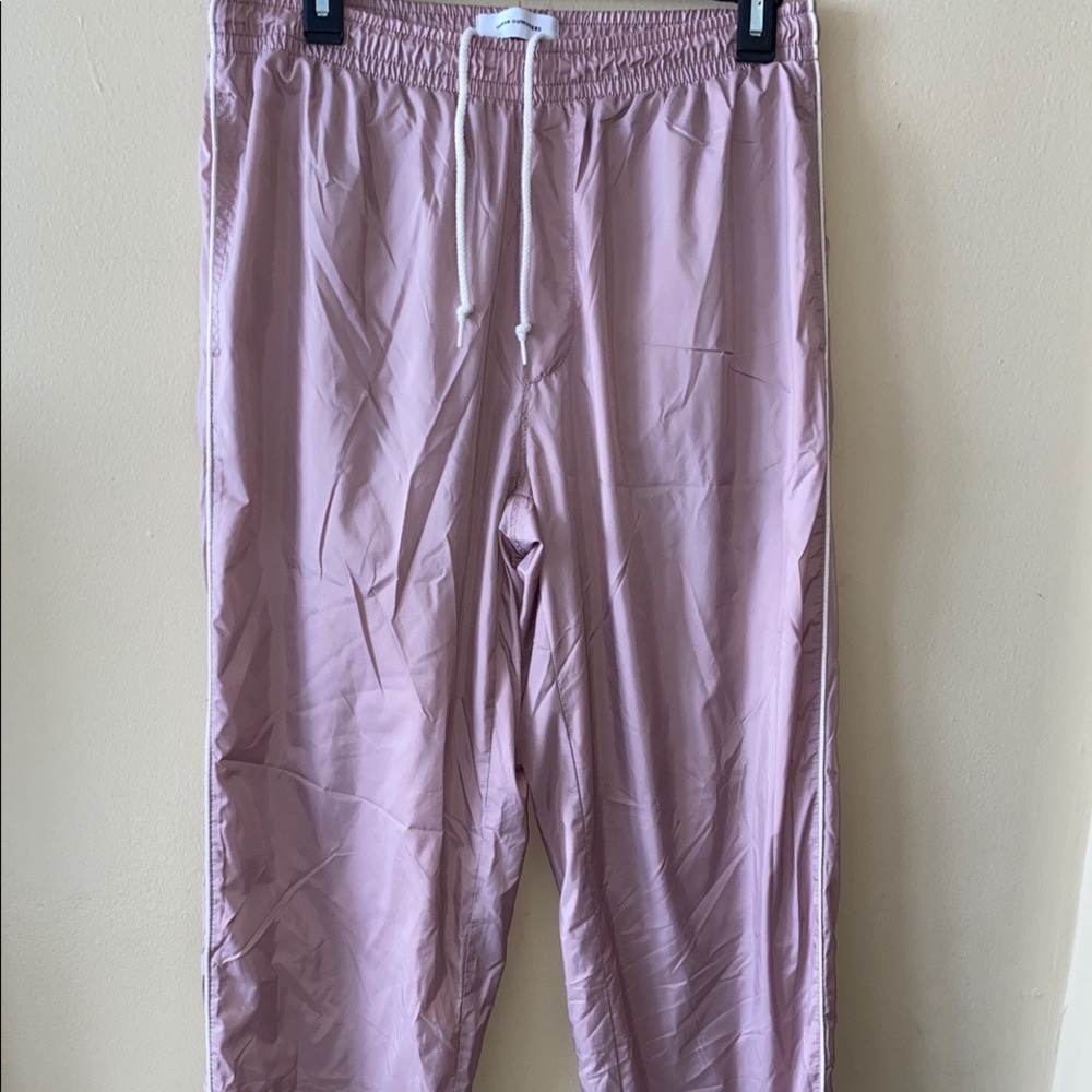 mauve urban outfitters track pants